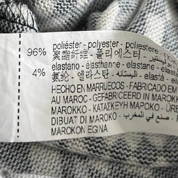 Zara Black White Checkered Plaid Long Sleeve Button Down Shirt Blouse Top Sz M - Picture 4 of 4